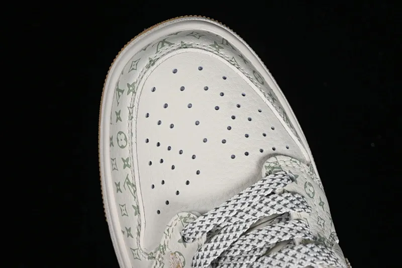 All categories Air Jordan Jordan series basketball shoes Air Jordan 1 Low Travis Scott x Fragment Design x Jordan Air Jordan 1 Low OG SP AJ1 Joe 1LV joint light coffee denim print low-top cultural casual sneakers SJ2068-006